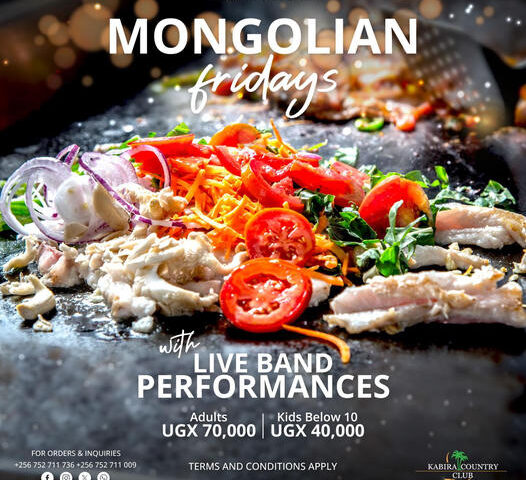 No Friday Plot? Experience The Aroma Of Mongolian Delights &Live Music At Kabira Country Club