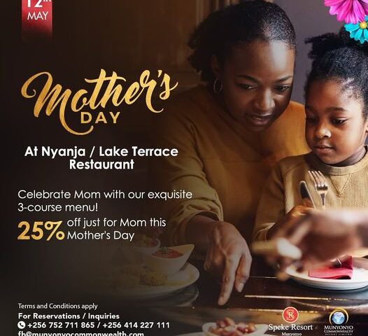 Exclusive Offers For Mothers! Speke Resort Munyonyo Unveils Discounted 3-Course Menu For Mother’s Day